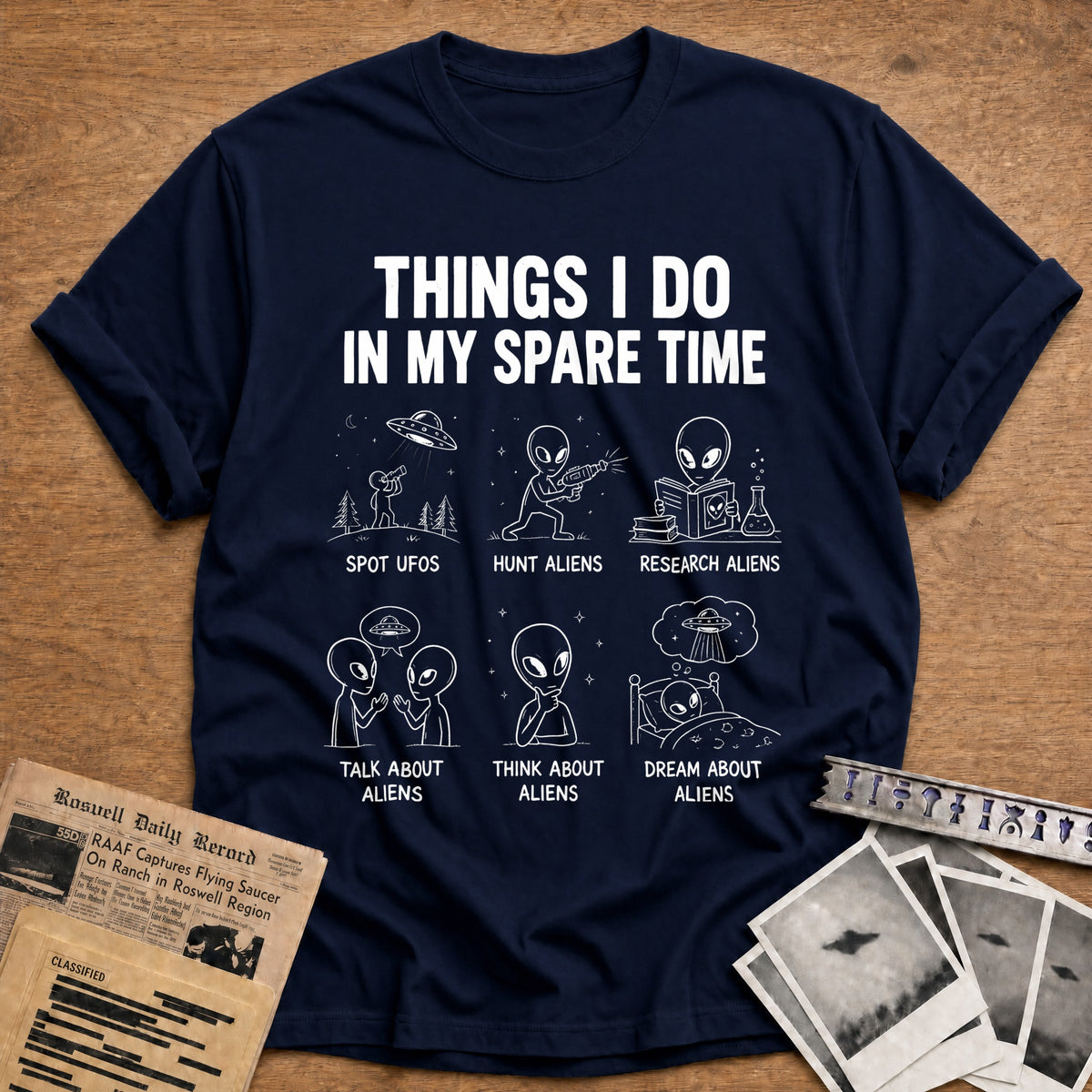 Things I Do In My Spare Time 41 T-Shirt - Navy