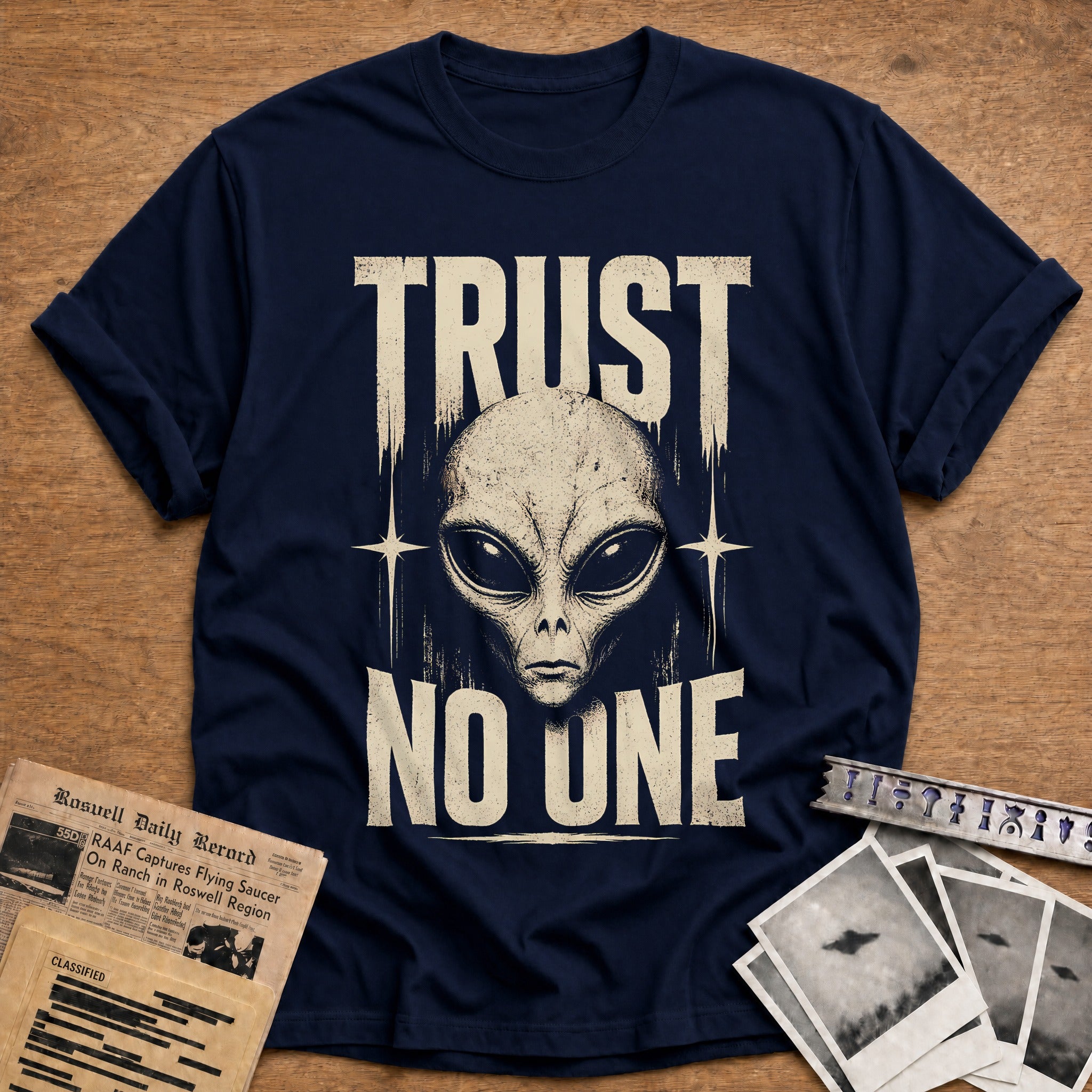 Trust No One T-Shirt - Navy