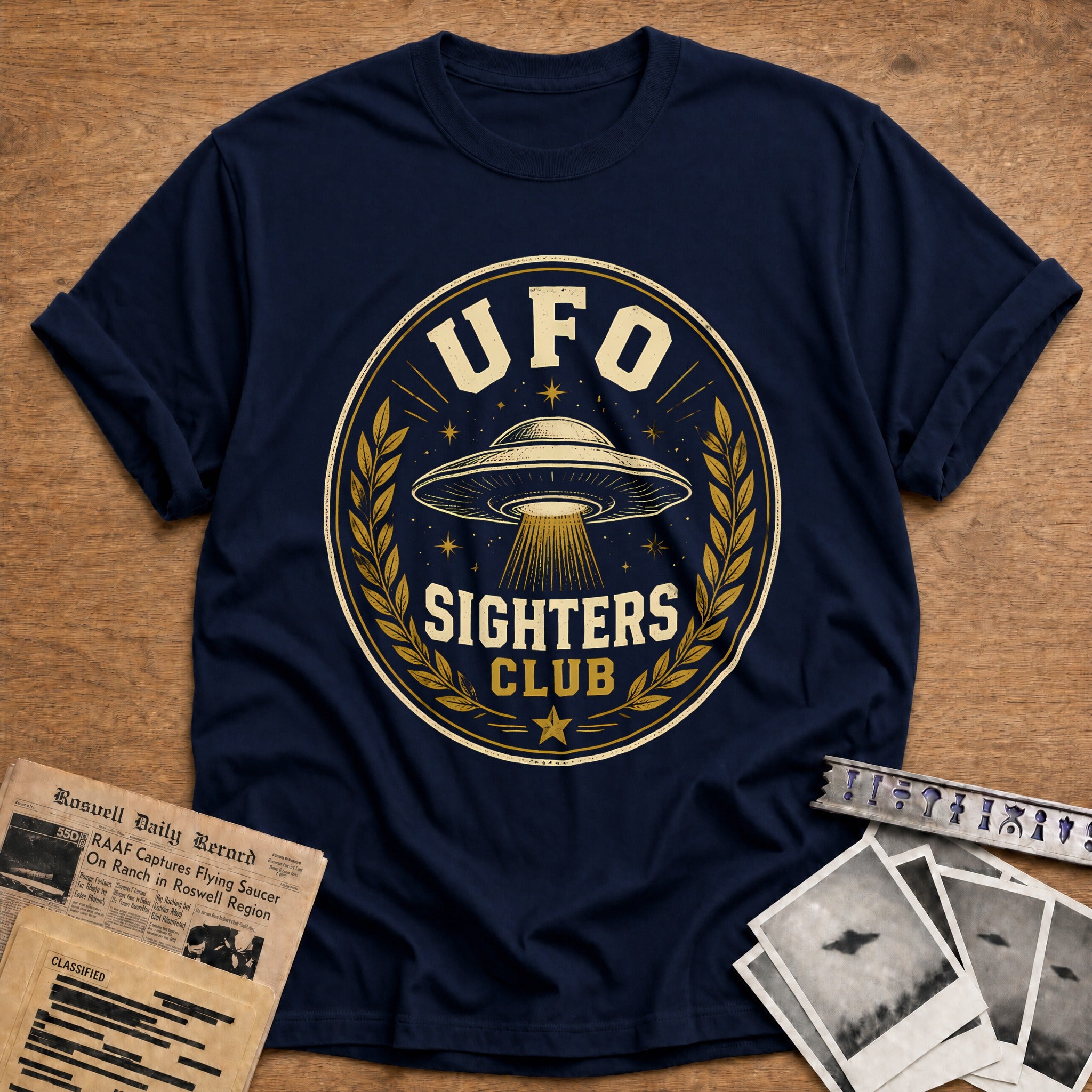 UFO Sighters Club T-Shirt - Navy