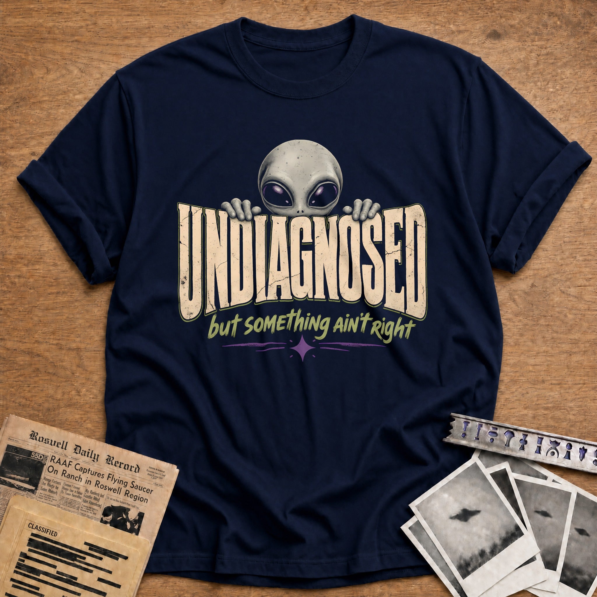 Undiagnosed Big Alien 44 T-Shirt - Navy