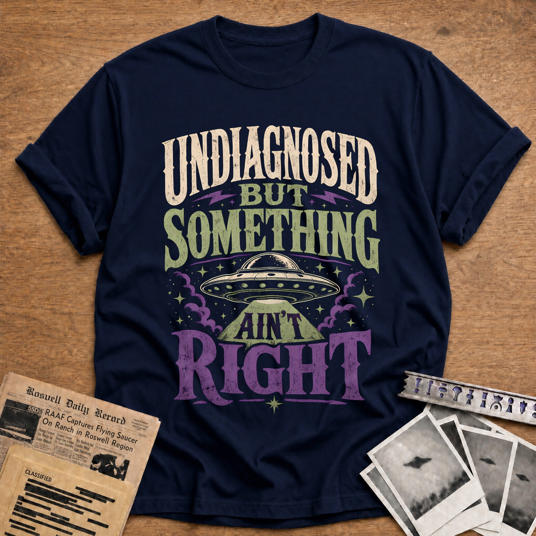 Undiagnosed Ufo 27 T-Shirt - Navy