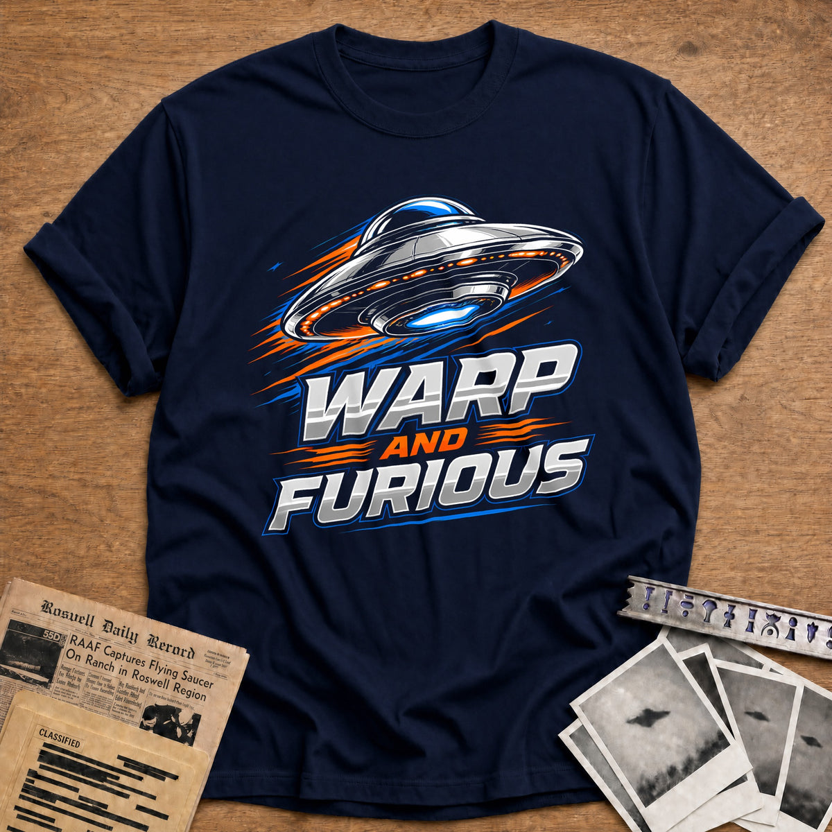Warp And Furious 98 T-Shirt - Navy
