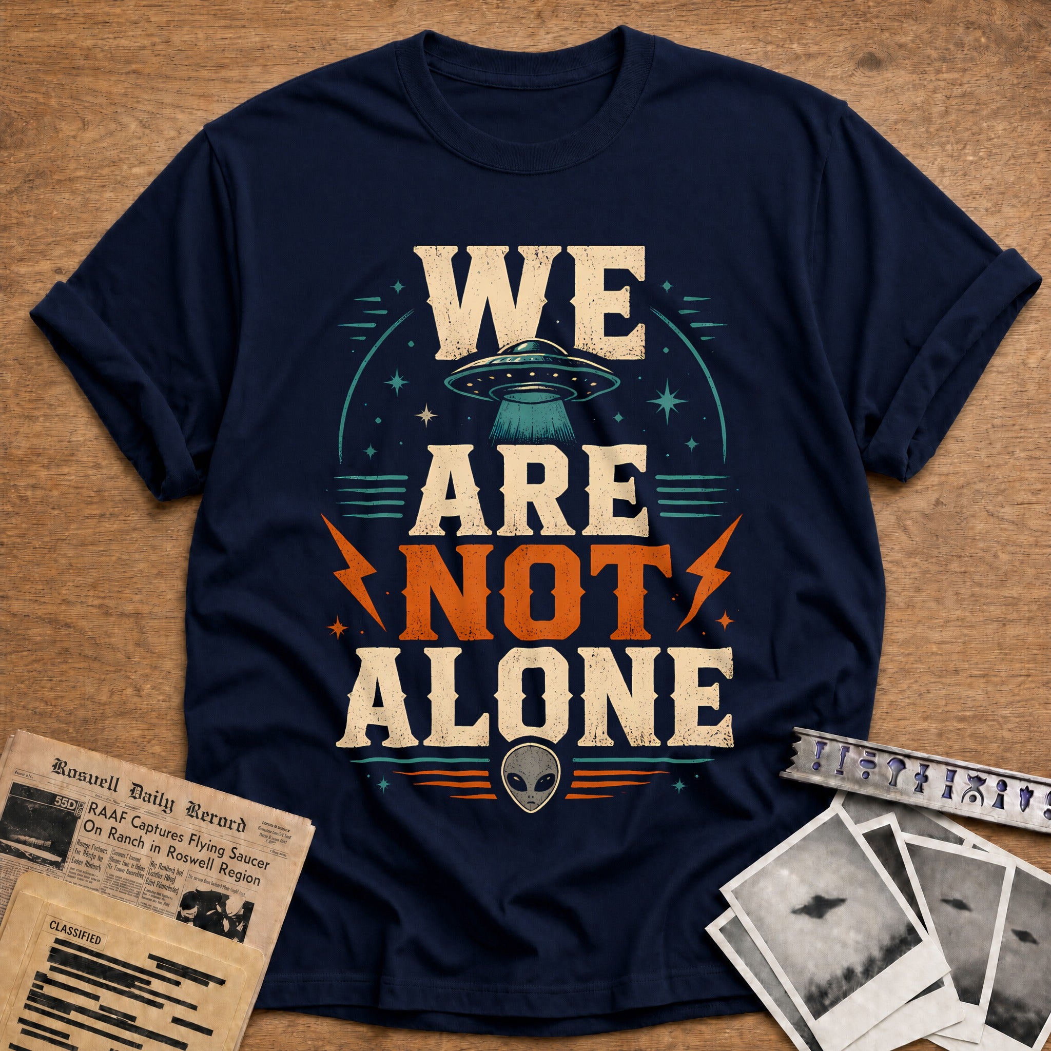 We Are Not Alone 24 T-Shirt - Navy