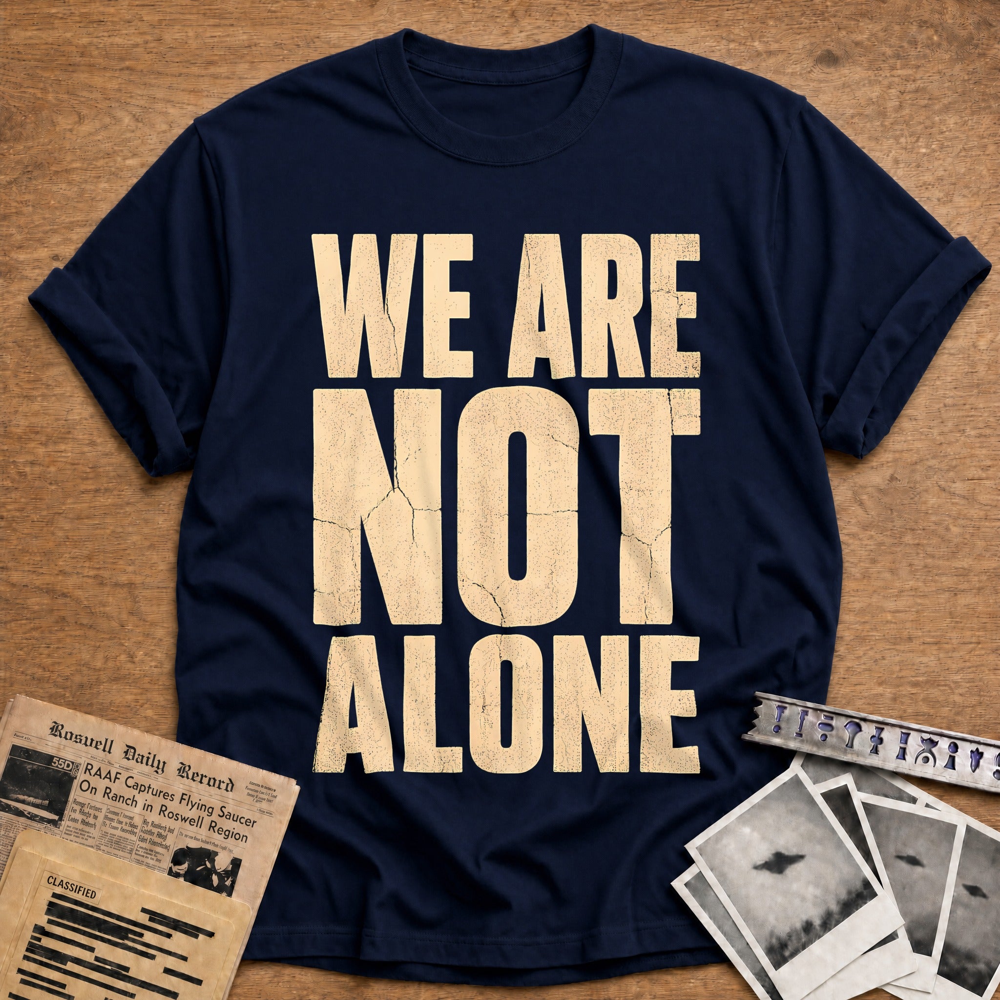 We Are Not Alone 38 T-Shirt - Navy