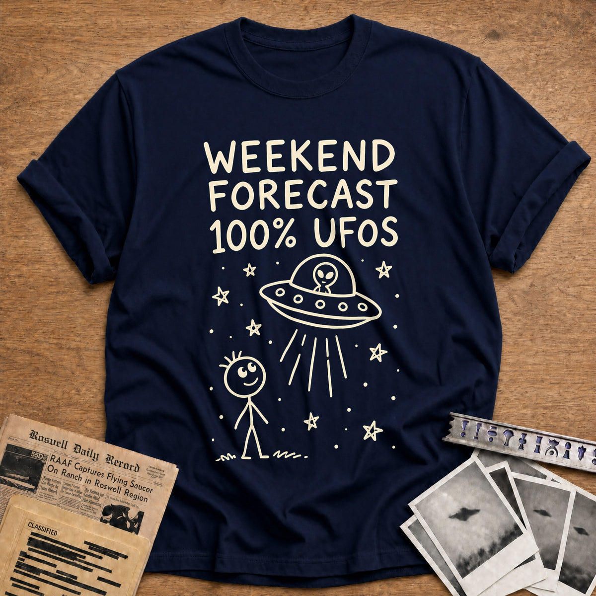 Weekend Ufos 87 T-Shirt - Navy