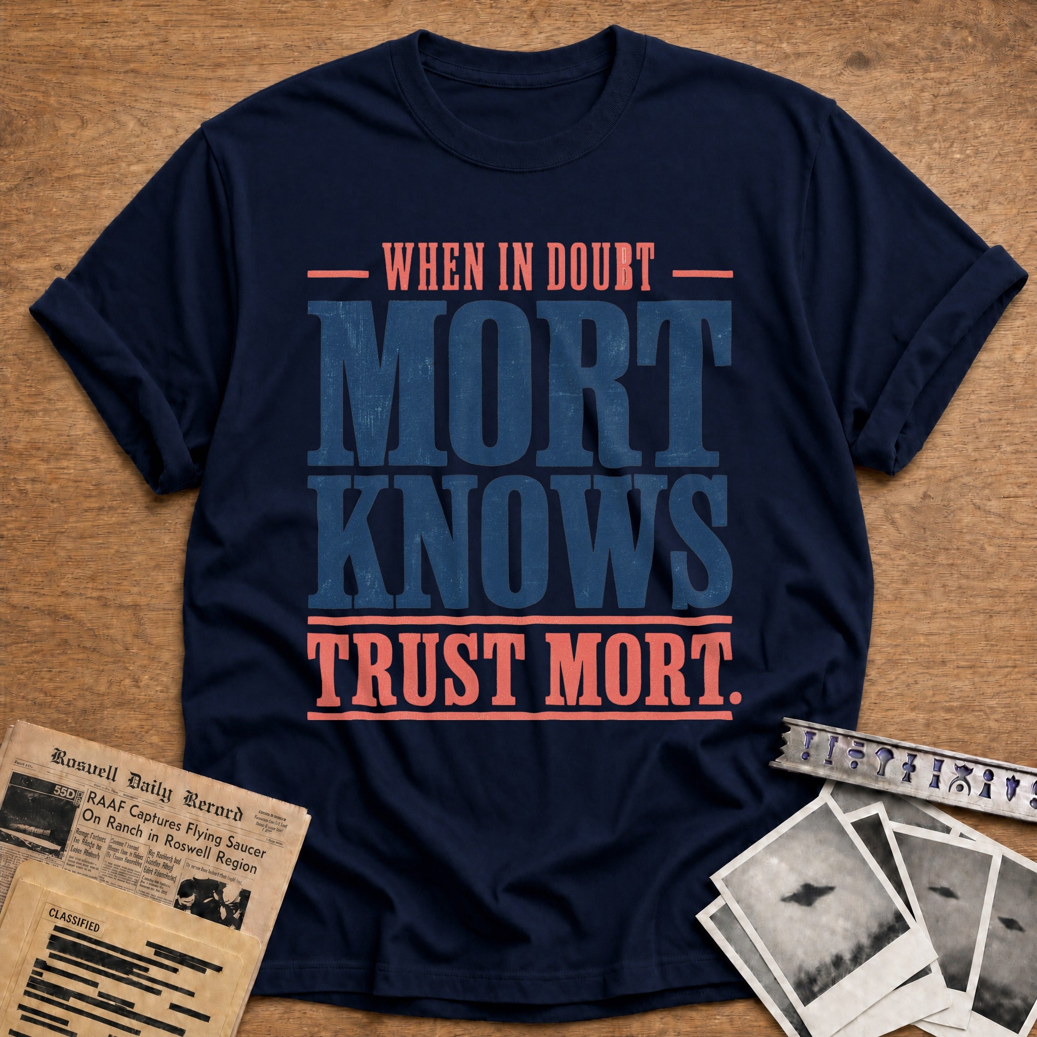 When In Doubt Mort Knows Trust Mort - Navy