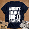 World's Greatest UFO Grandpa 52 T-Shirt - Navy
