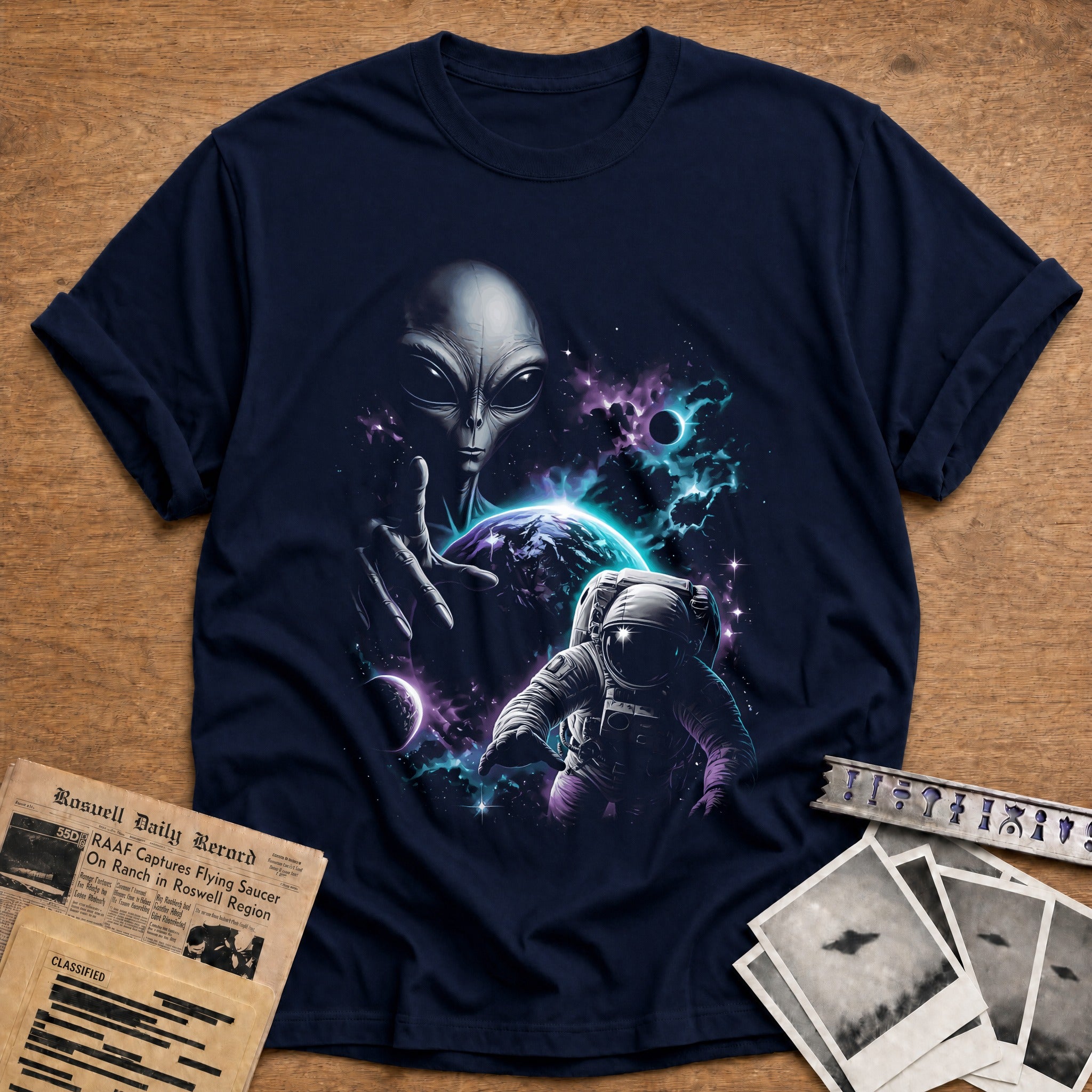 alien astronaut space cosmic - Navy