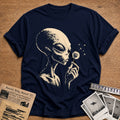 alien dandelion wish funny - Navy