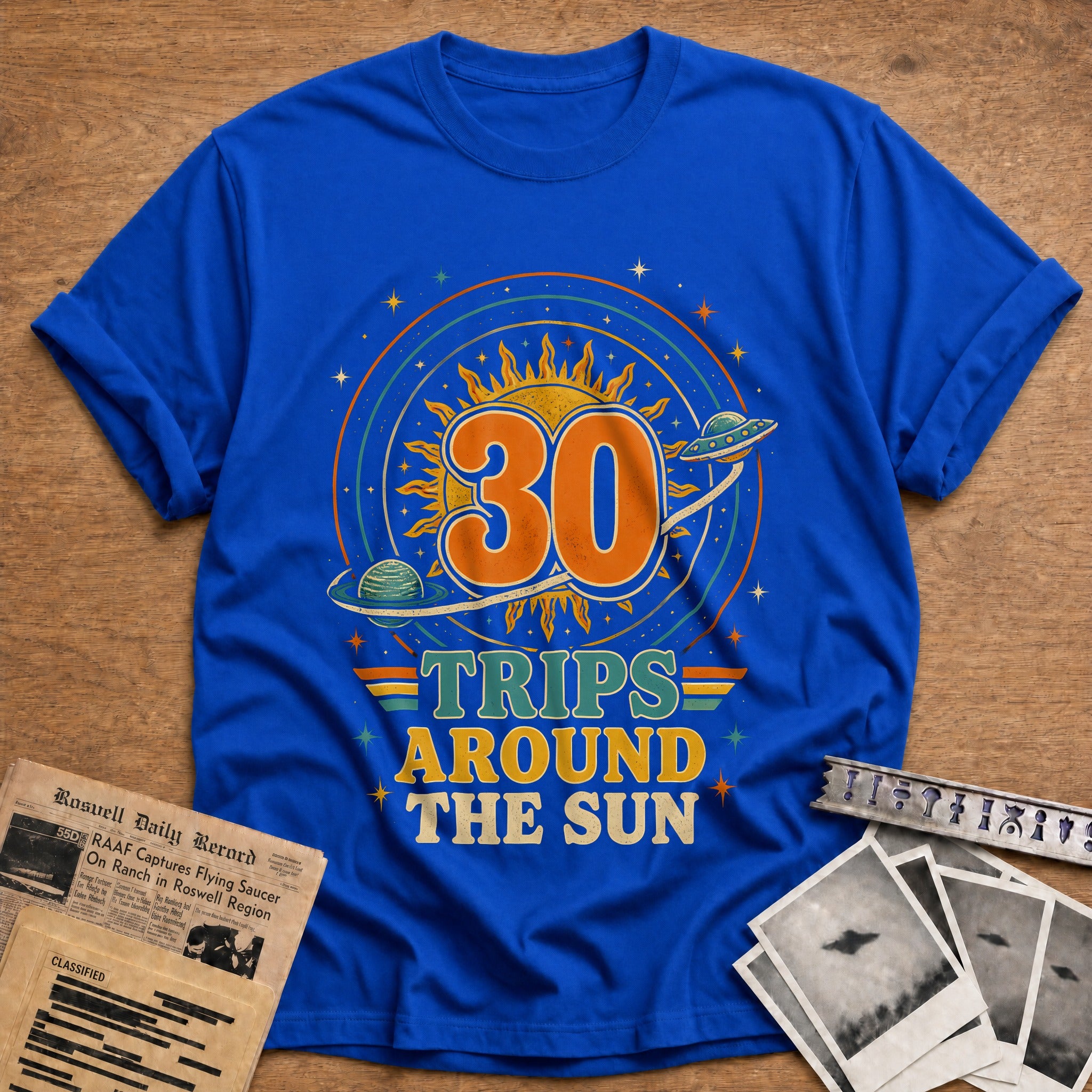 30 Around The Sun T-Shirt - Royal