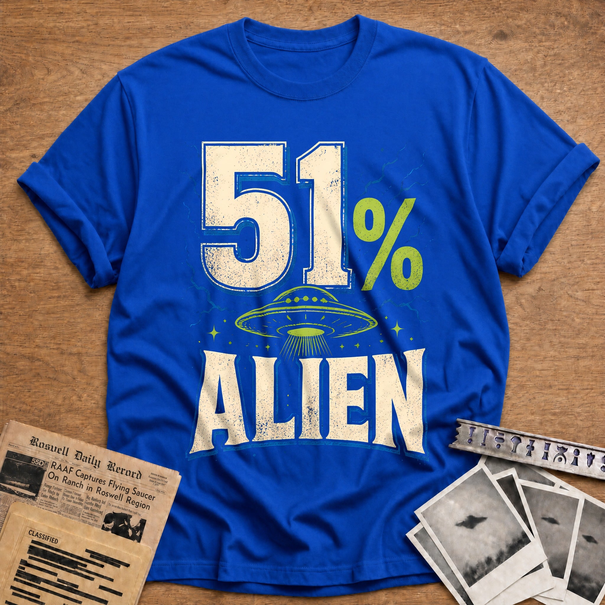51 Alien 38 T-Shirt - Royal