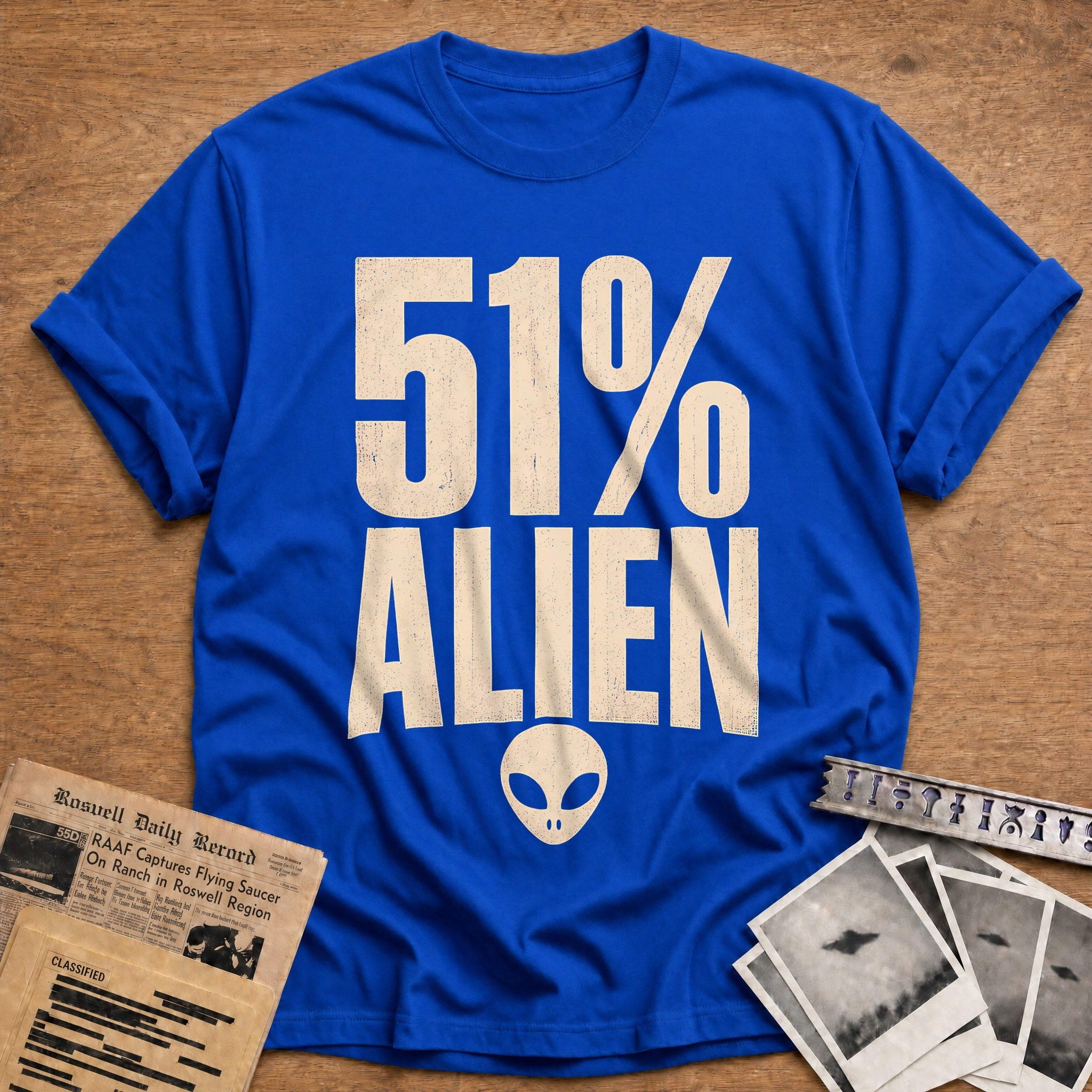 51 Percent Alien 13 T-Shirt - Royal