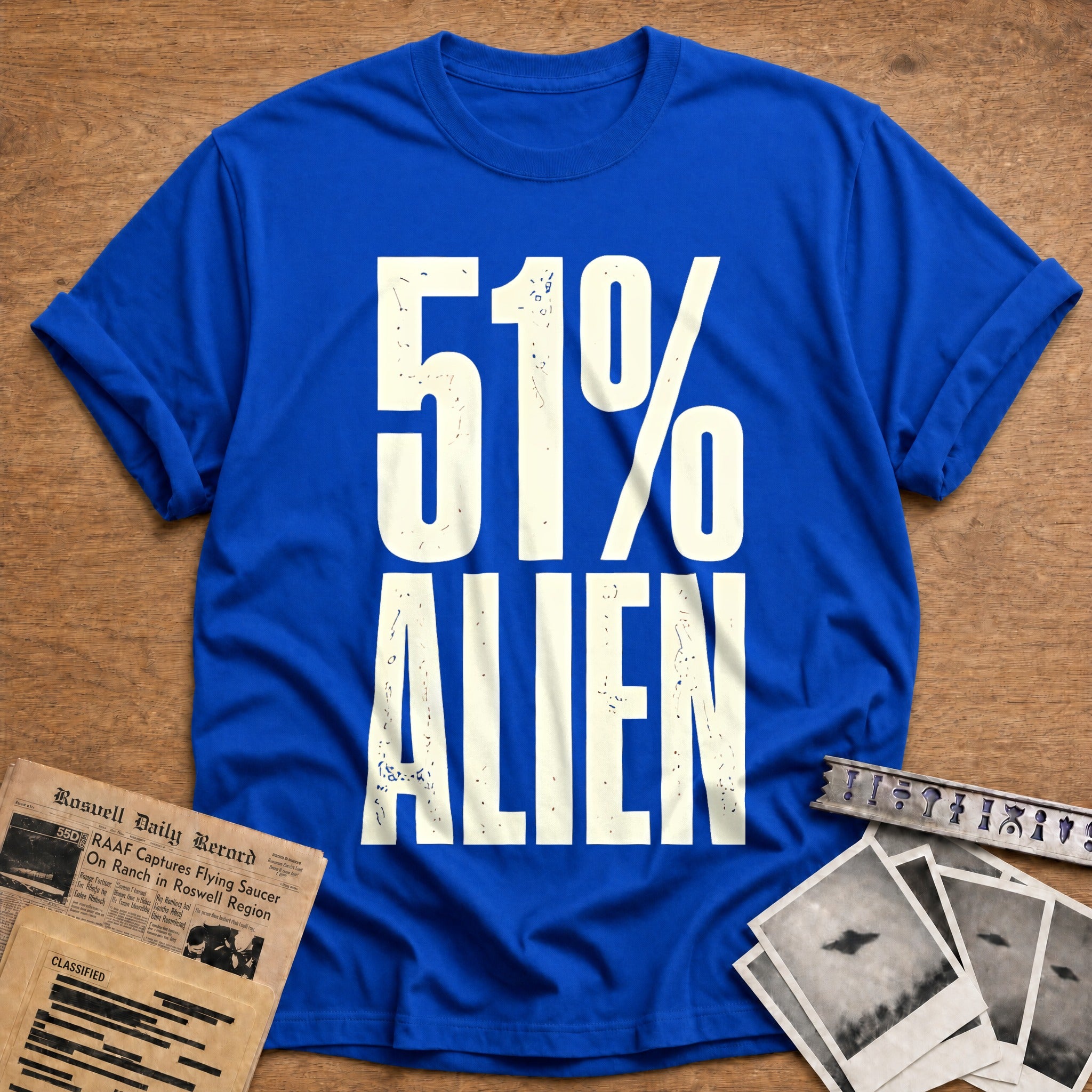 51 Percent Alien 24 T-Shirt - Royal