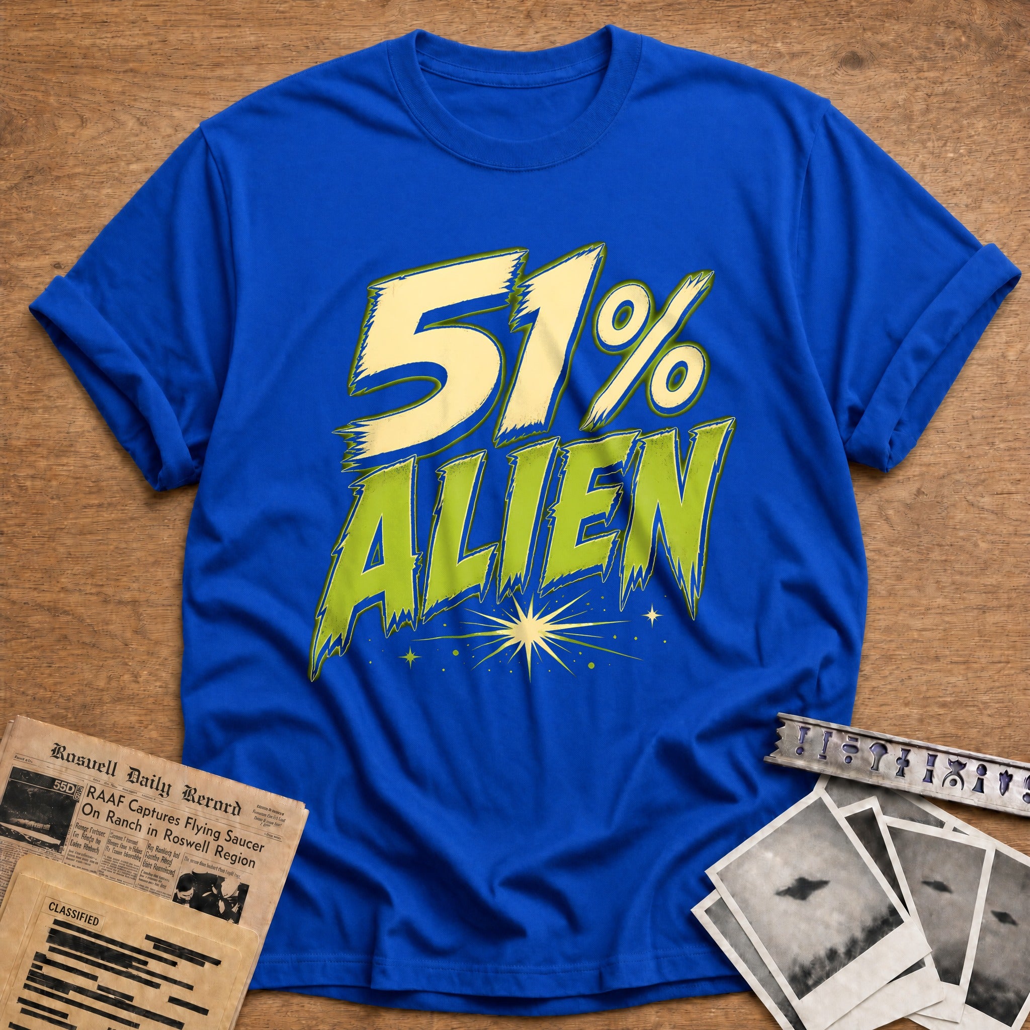 51 Percent Alien 95 T-Shirt - Royal