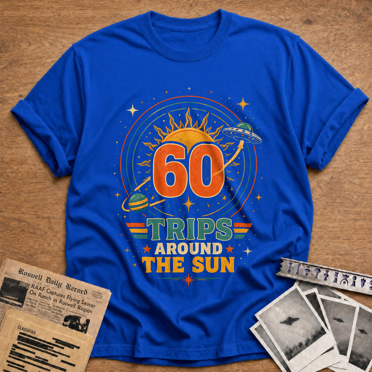 60 Around The Sun T-Shirt - Royal