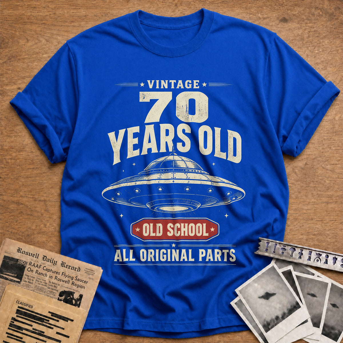 70 Original Parts T-Shirt - Royal