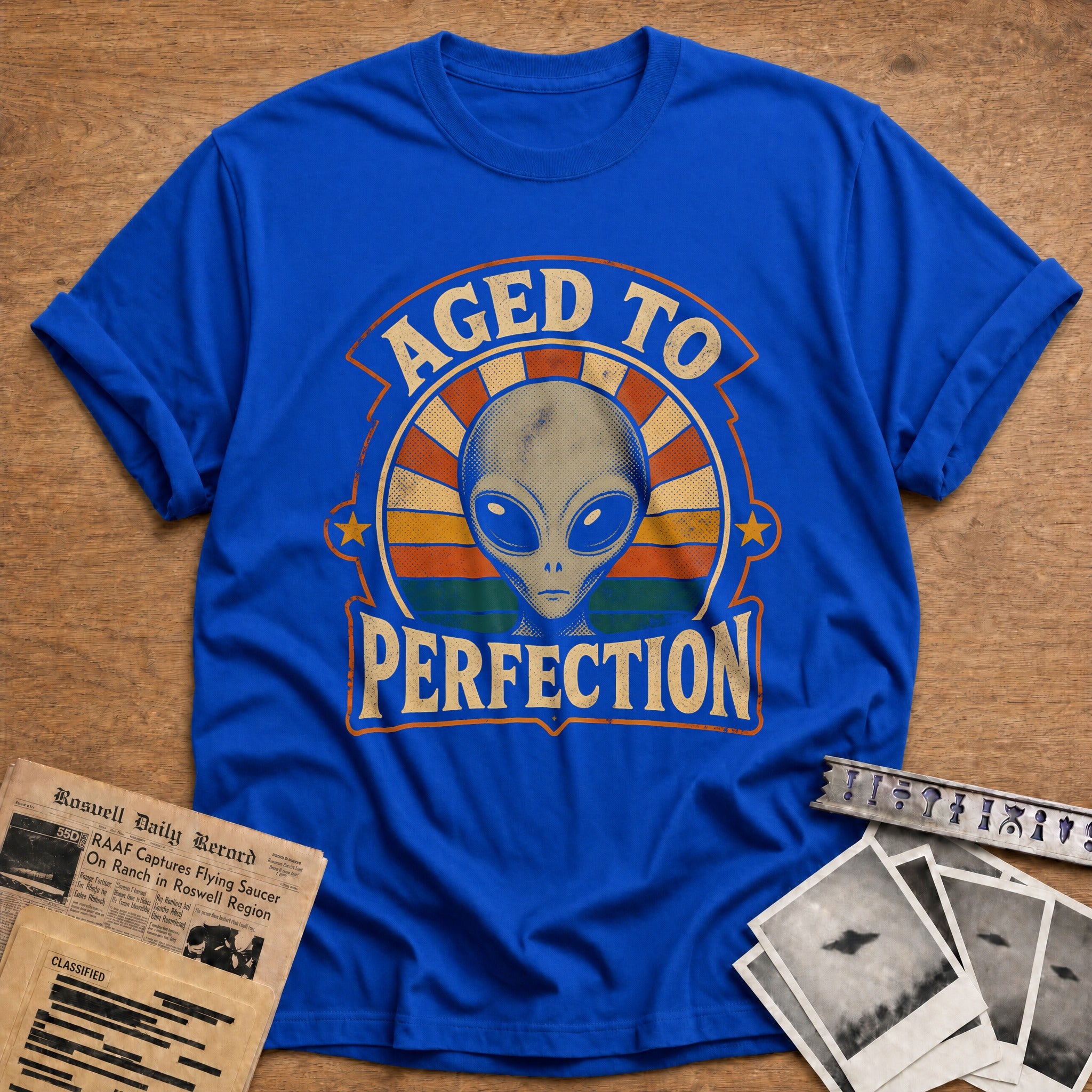Aged To Perfection 24 T-Shirt - Royal