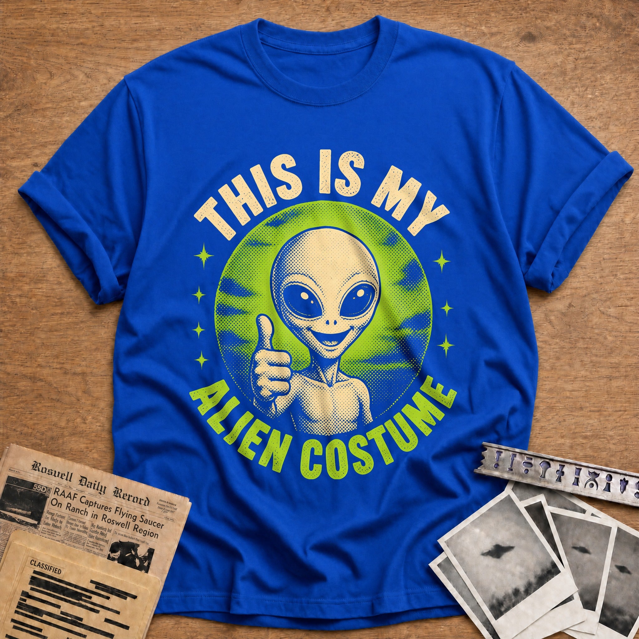 Alien Costume 97 T-Shirt - Royal