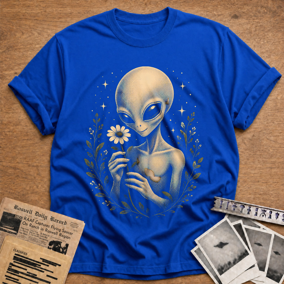 Alien Flower 61 T-Shirt - Royal