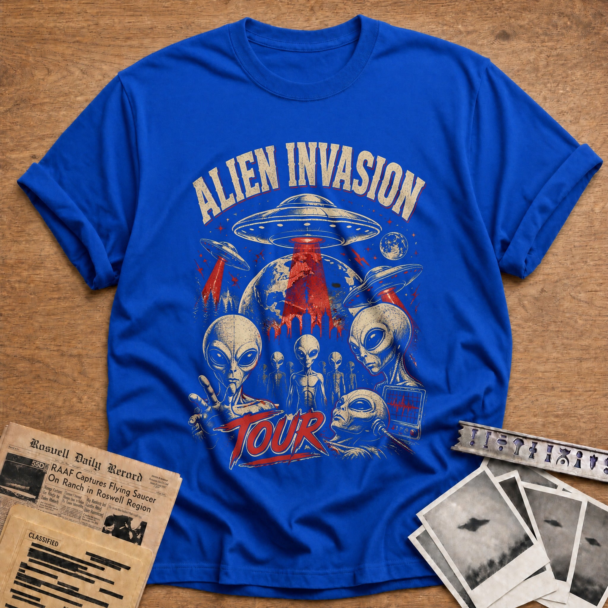 Alien Invasion Tour T-Shirt - Royal