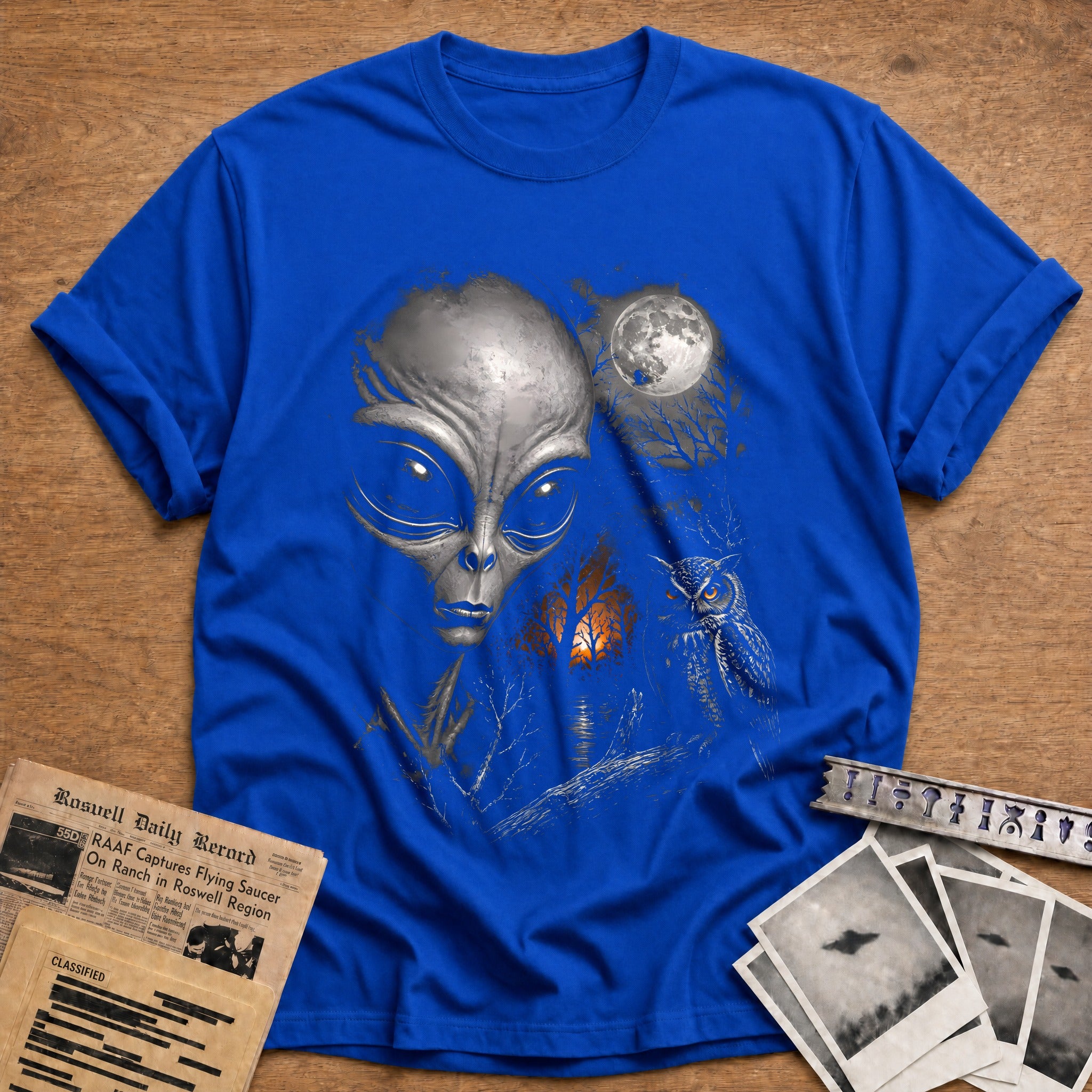 Alien Owl Autumn Trees 17 - Royal