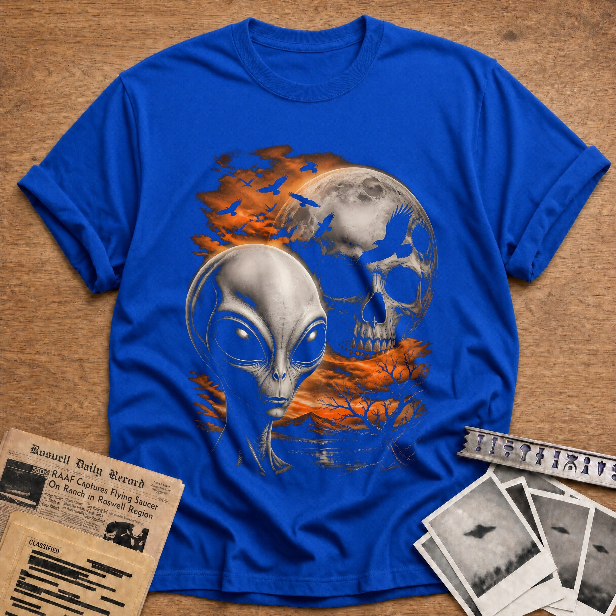 Alien Skull Moon Crows 16 - Royal