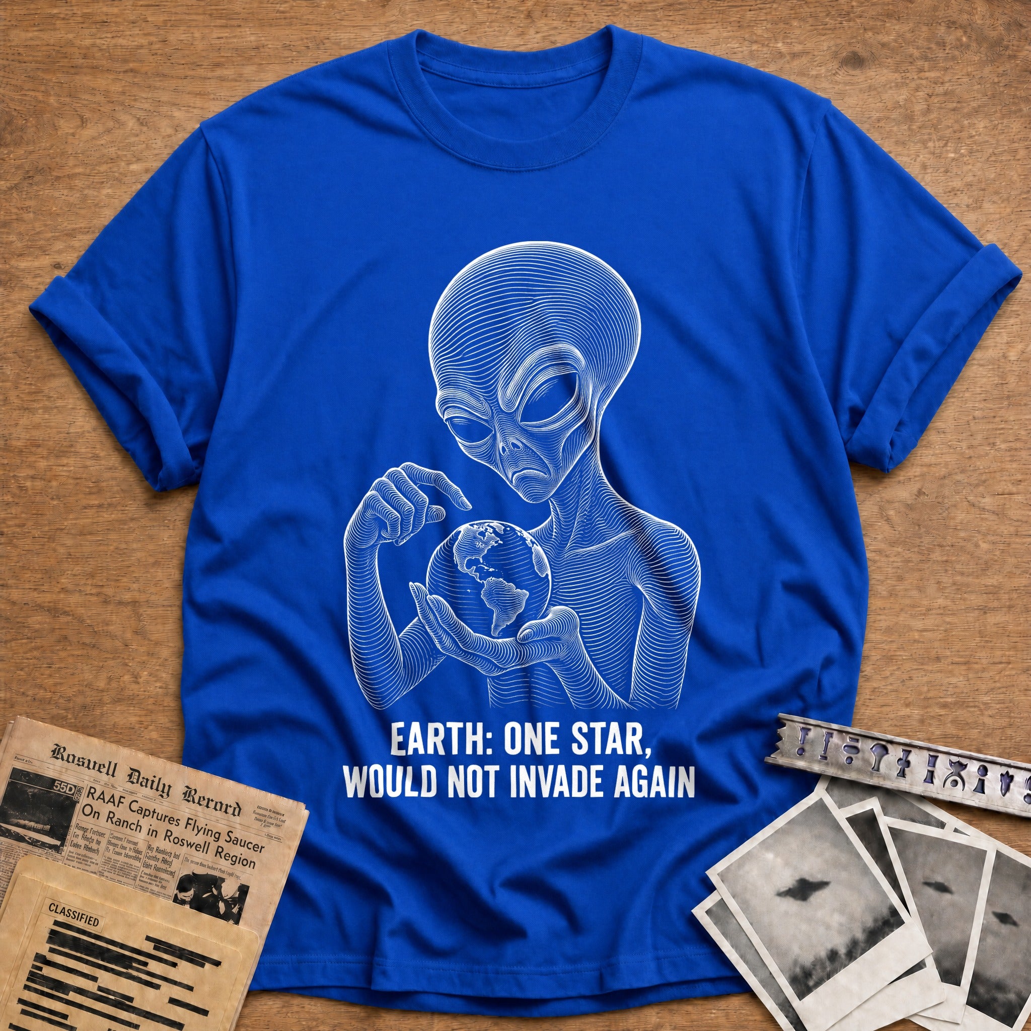 Anatomical Disclosure T-Shirt - Royal