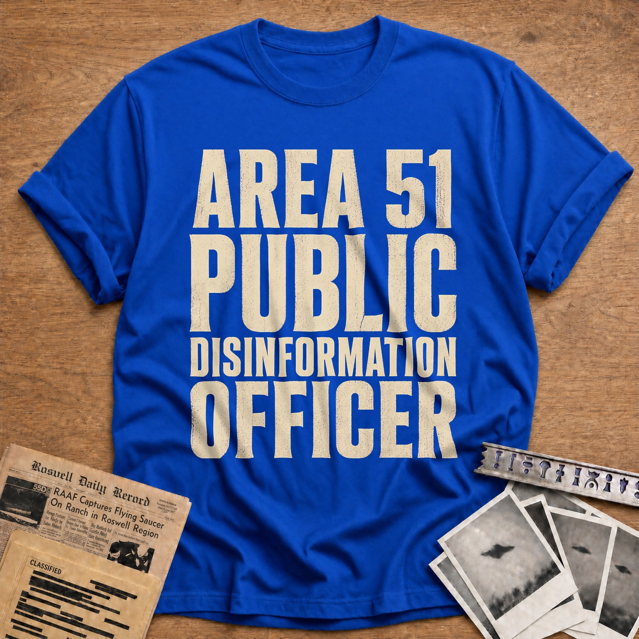 Area 51 Disinformation Officer 37 T-Shirt - Royal