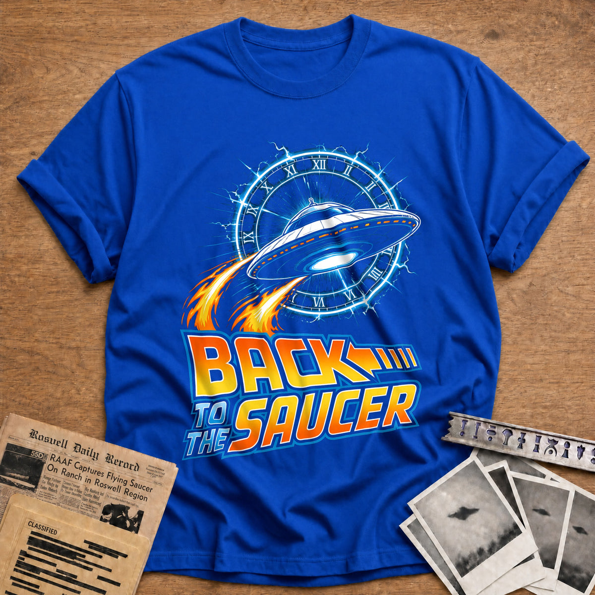 Back To The Saucer 44 T-Shirt - Royal