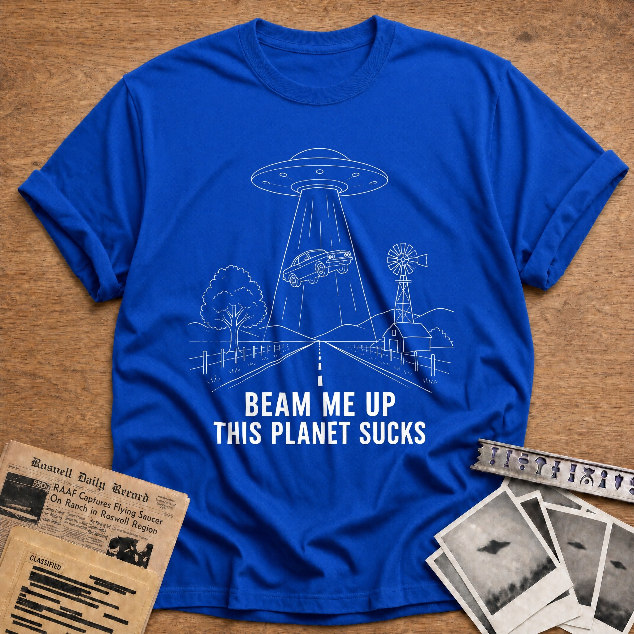 Beam Me Up 11 T-Shirt - Royal