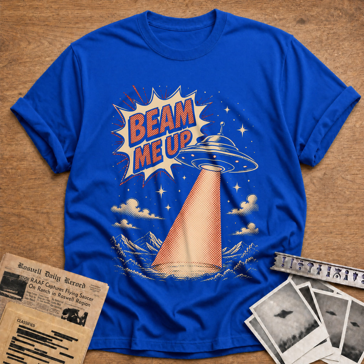 Beam Me Up Comic 79 T-Shirt - Royal