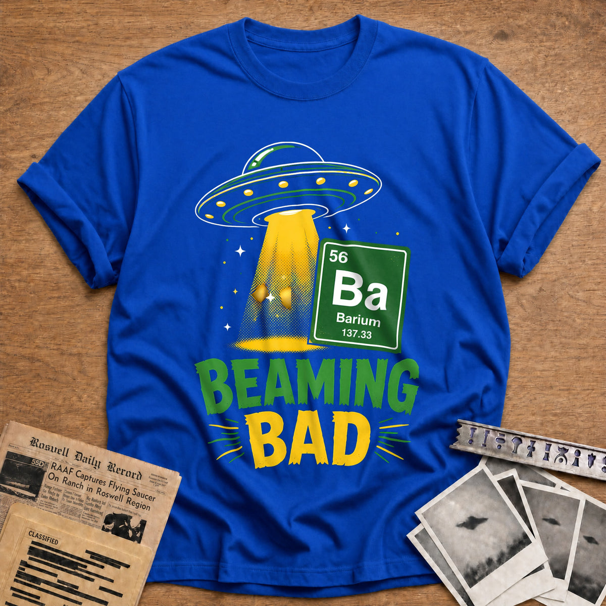 Beaming Bad 78 T-Shirt - Royal