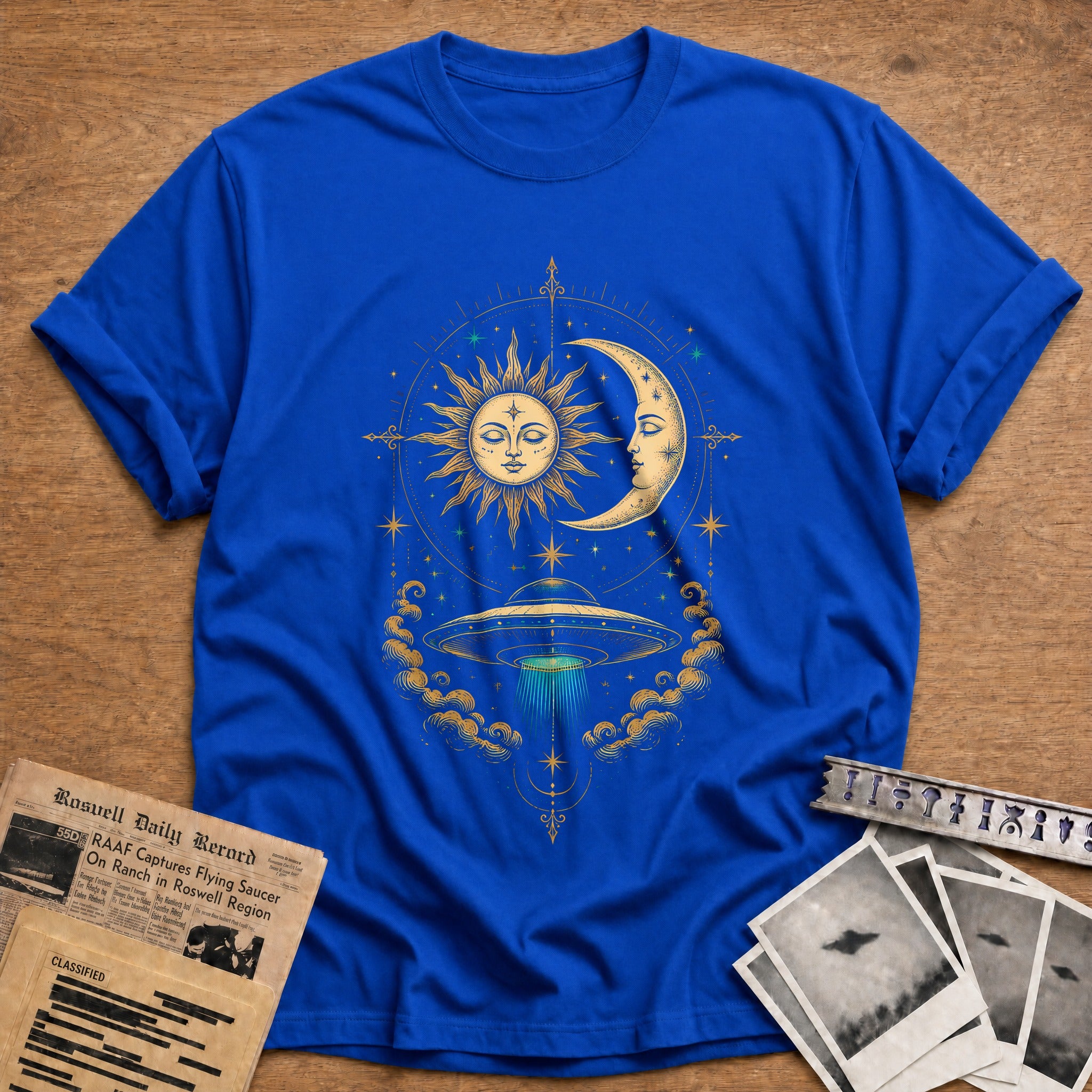 Celestial Disclosure T-Shirt - Royal
