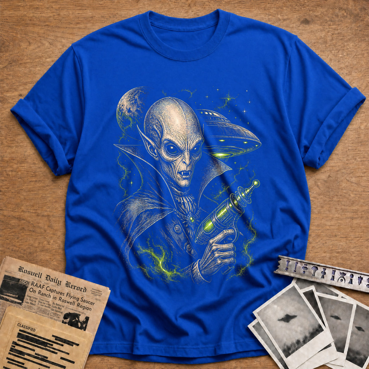 Cosmic Count 47 T-Shirt - Royal