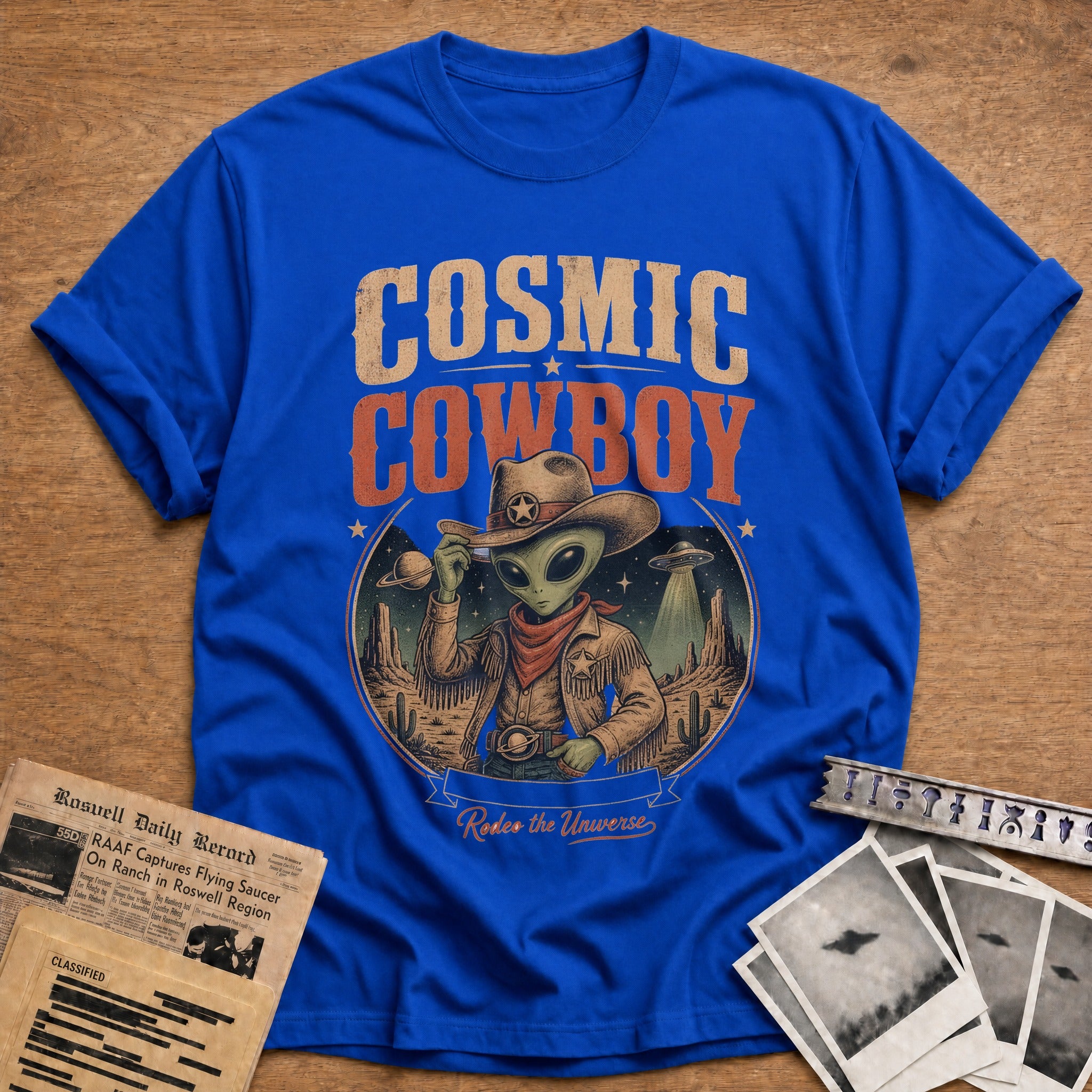 Cosmic Cowboy Rodeo The Universe - Royal