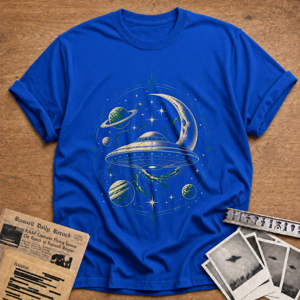 Cosmic Emblem 56 T-Shirt - Royal