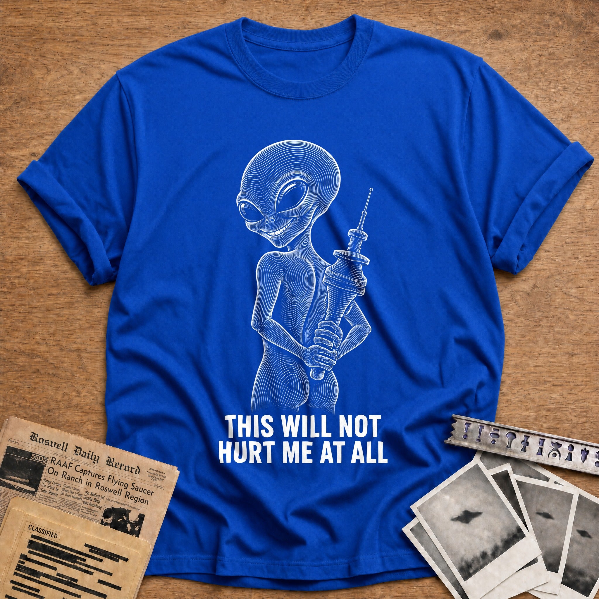Cosmic Thumbs Up T-Shirt - Royal