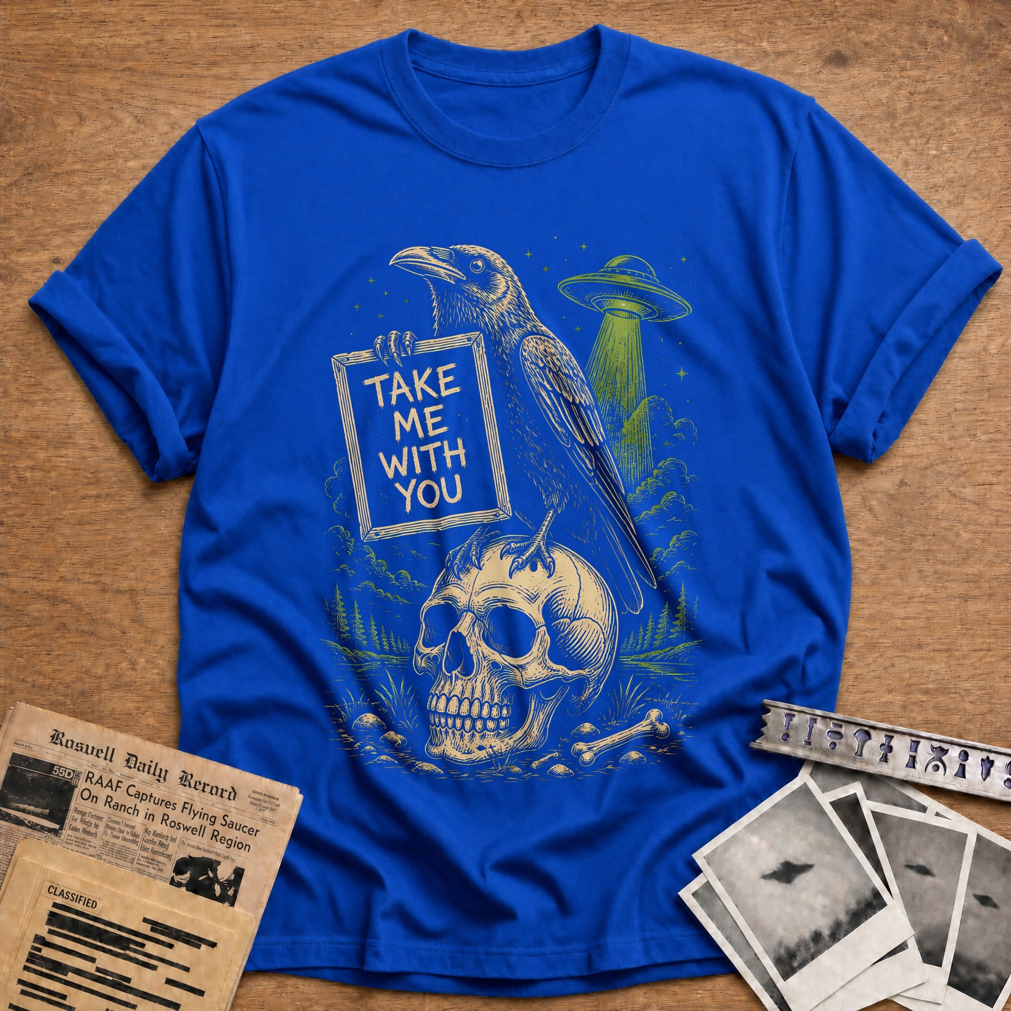 Crow Skull Take Me 65 - Royal