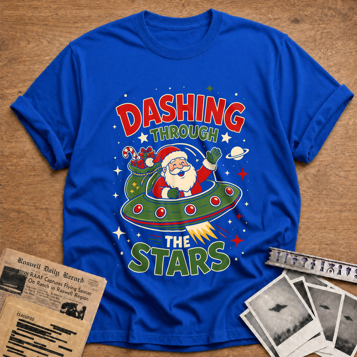 Dashing Through The Stars 48 T-Shirt - Royal