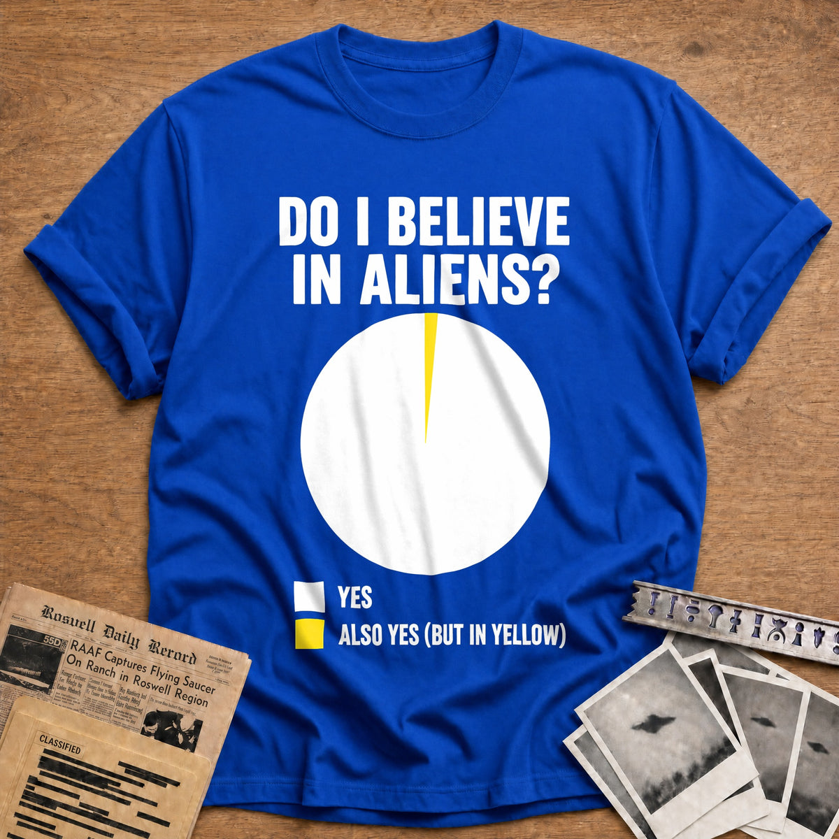 Do I Believe In Aliens 98 T-Shirt - Royal