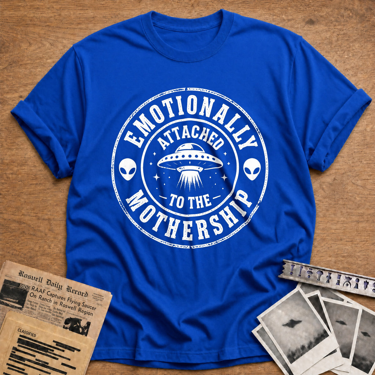 Emotionally Attached To The Mothership 24 T-Shirt - Royal