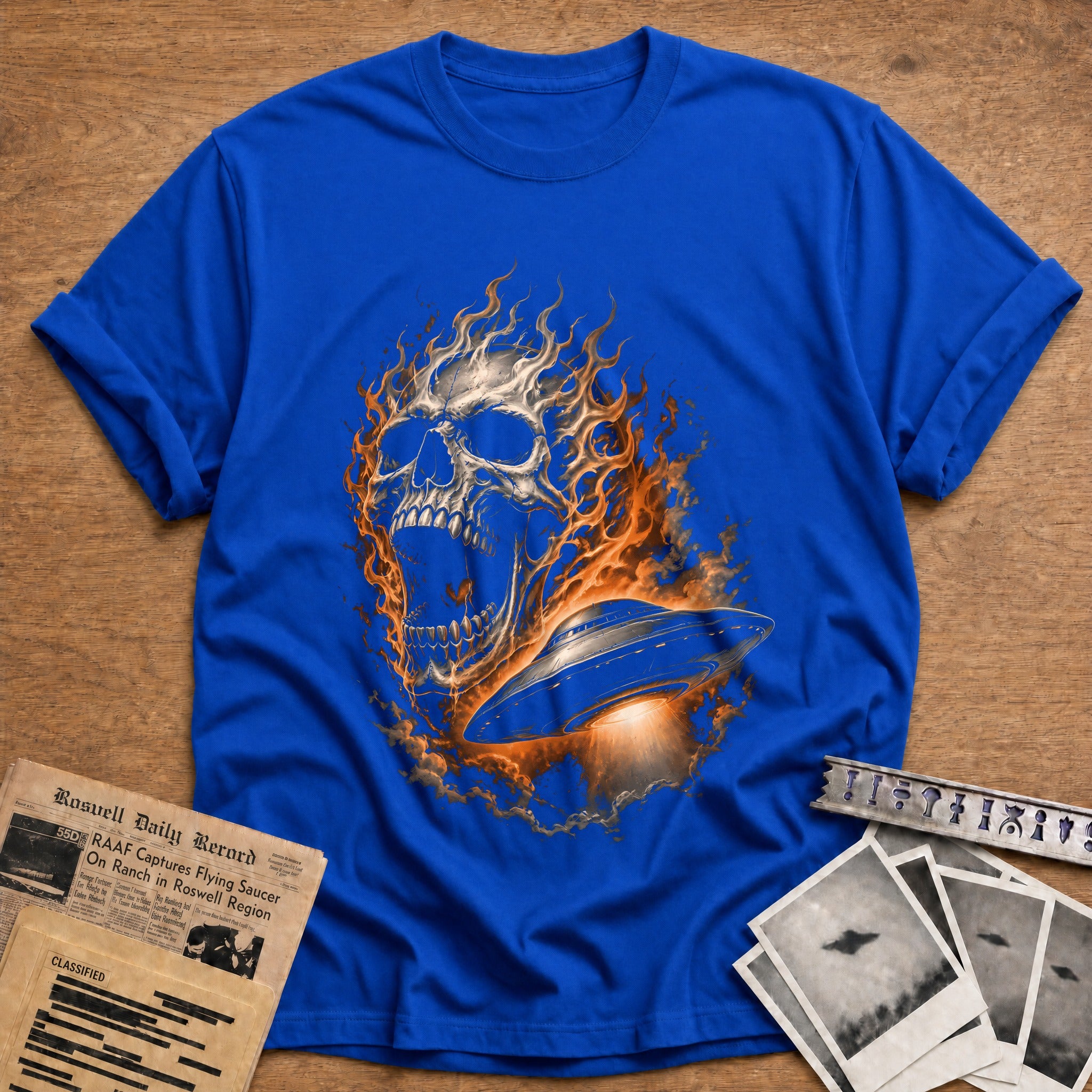 Flaming Skull Ufo 21 - Royal