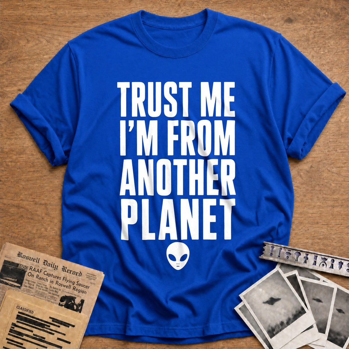 From Another Planet 90 T-Shirt - Royal