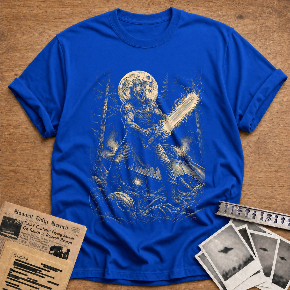 Galactic Saw 34 T-Shirt - Royal
