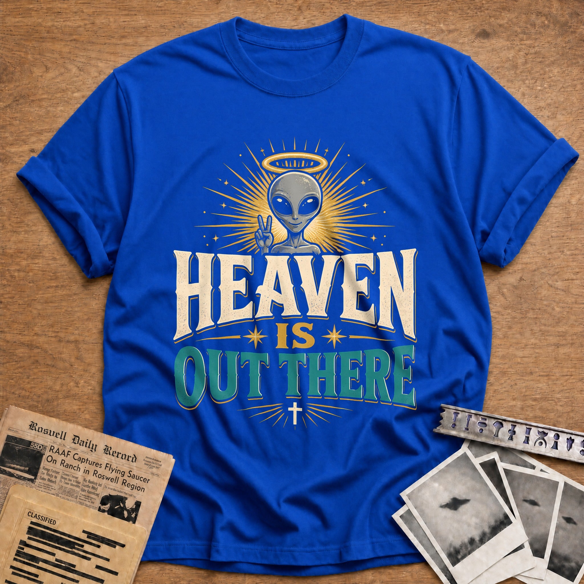 Heaven Is Out There 57 T-Shirt - Royal