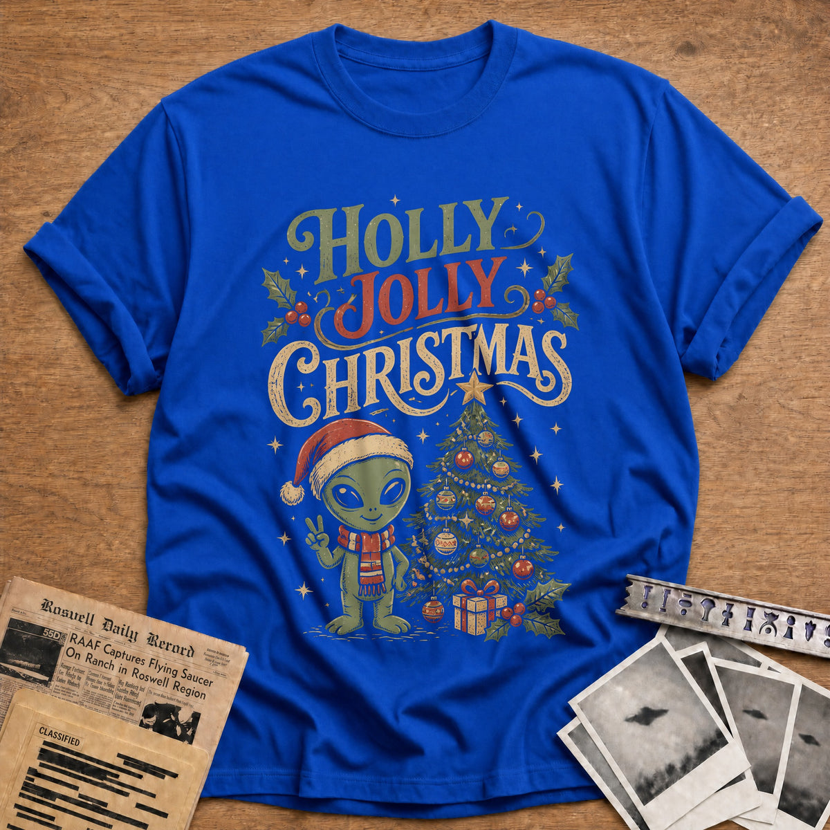 Holly Jolly Christmas 23 T-Shirt - Royal