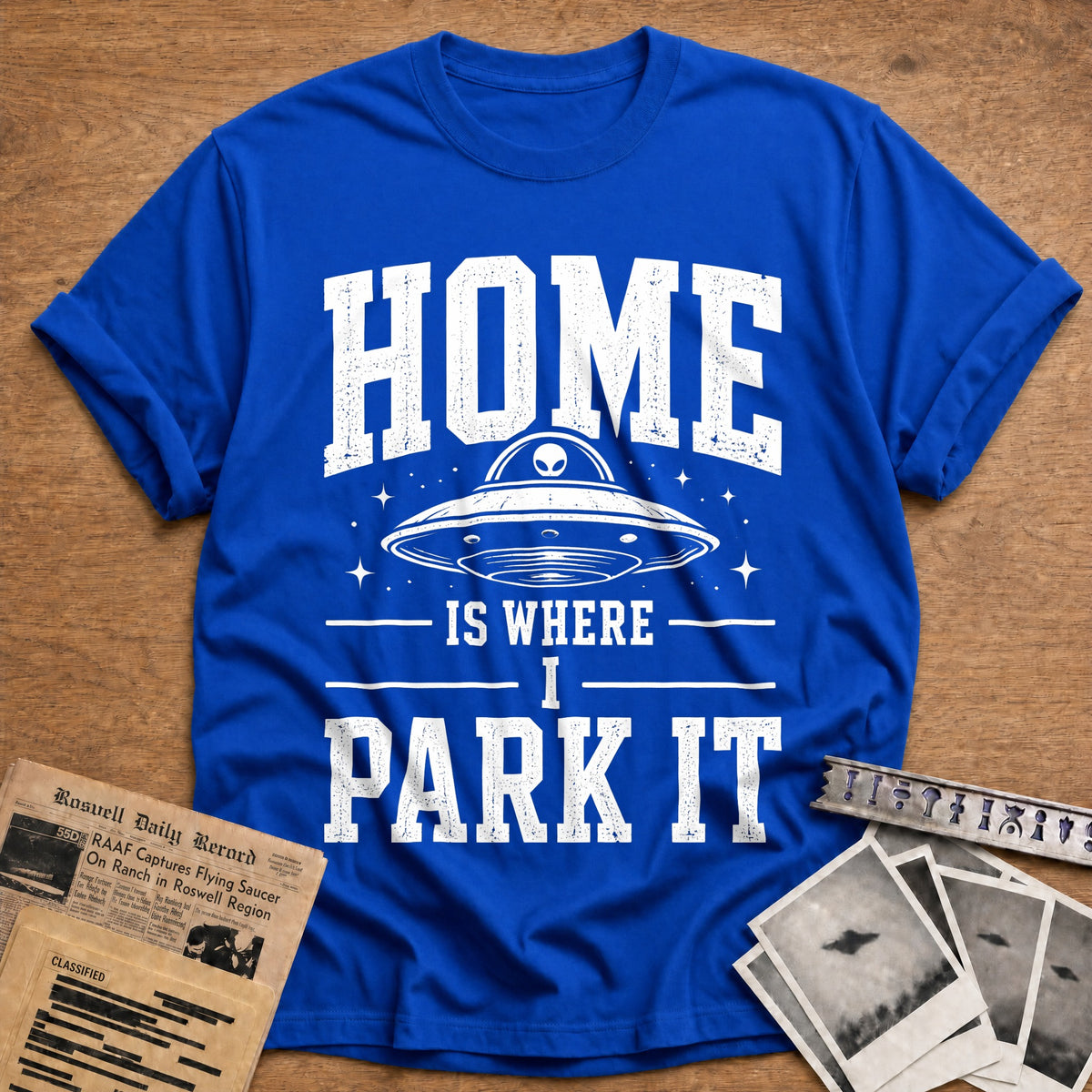 Home Is Where I Park It 37 T-Shirt - Royal