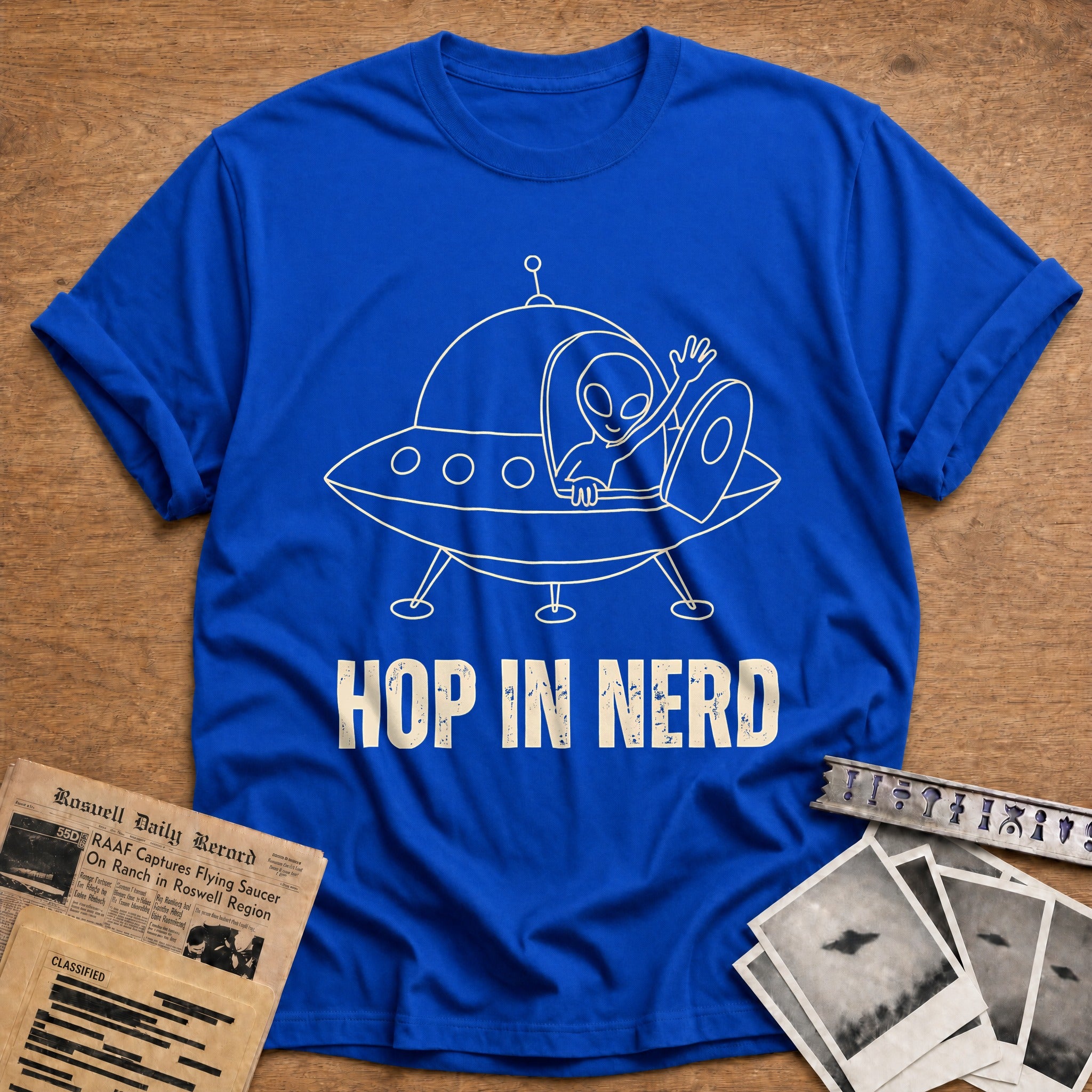 Hop In Nerd 18 T-Shirt - Royal