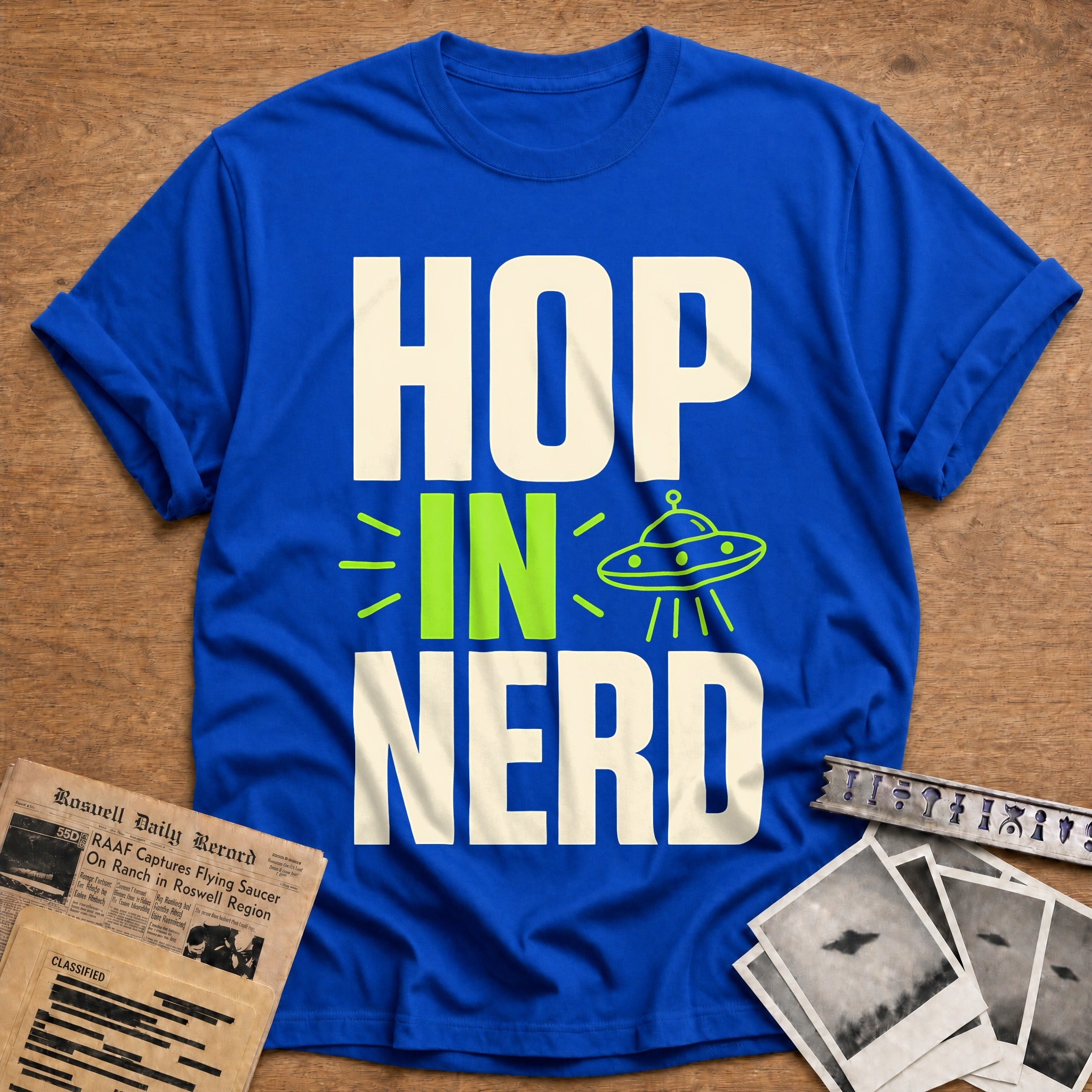 Hop In Nerd 32 T-Shirt - Royal