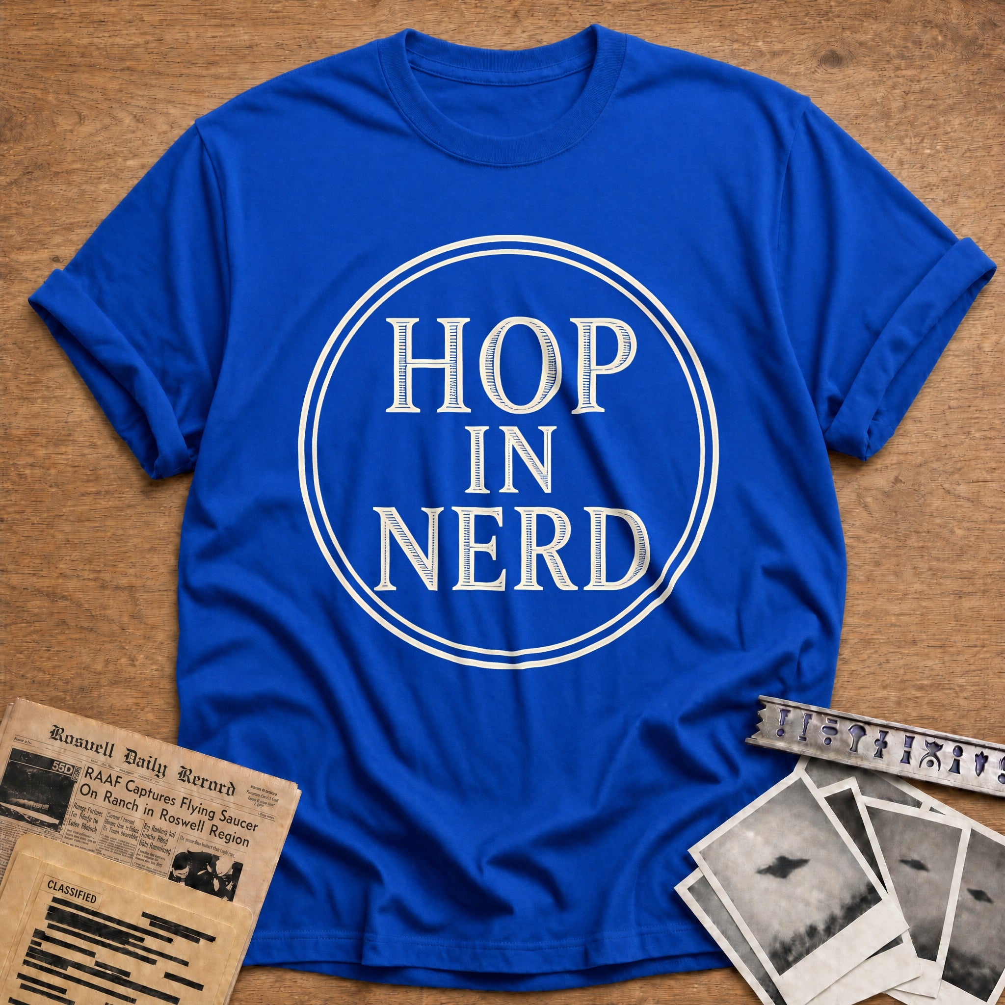 Hop In Nerd 34 T-Shirt - Royal